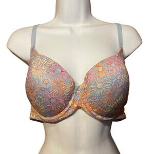 ♥️= 3/$15 Bundle No Boundaries 36DD Multicolor Floral Lace Bra
